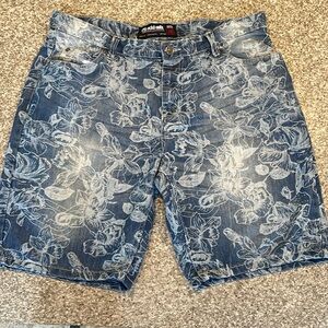 Ecko Unltd Men's 759 Relaxed Fit Denim Jean Shorts Size 38